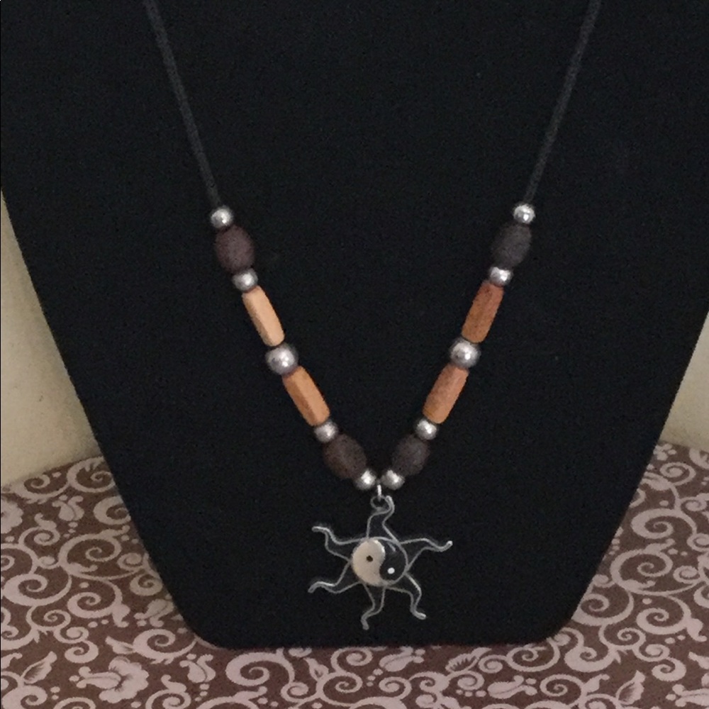 Yin/Yang Beaded Necklace